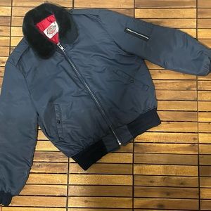 Vintage Dickies Bomber/ Aviator Jacket w/ Furr Collar
